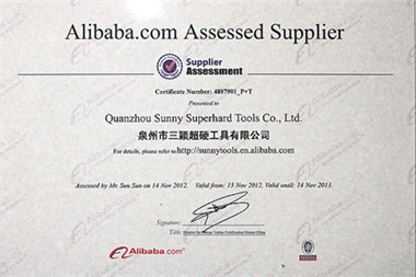 Company Certificates :Alibaba.com Assessed Supplier