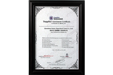 Company Certificates :Supplier Assessment Certificate