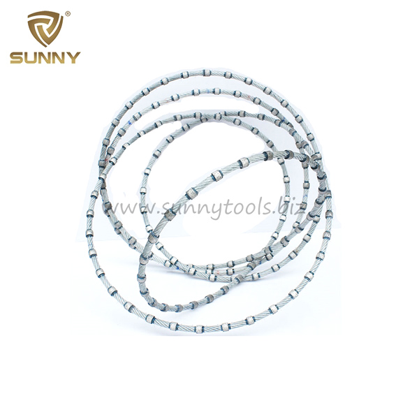 7.3mm granite multi diamond wire saw rope for quarrying