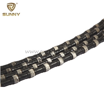 Rubber Coated Wire Saw for Granite Quarry
