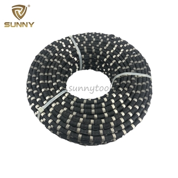 Rubber and Spring Connection Diamond Wire Saw for Concrete