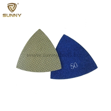 Electroplated Triangle Diamond Polishing Pads for Marble and Glass