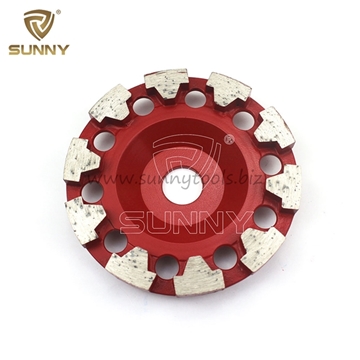 5 inch T Shape segments diamond grinding cup wheel for concrete
